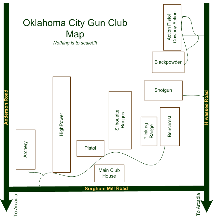 Oklahoma City Gun Club Range Map